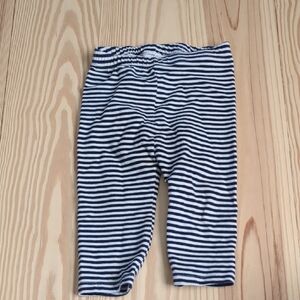 Hanna Andersson Navy and White Striped Leggings